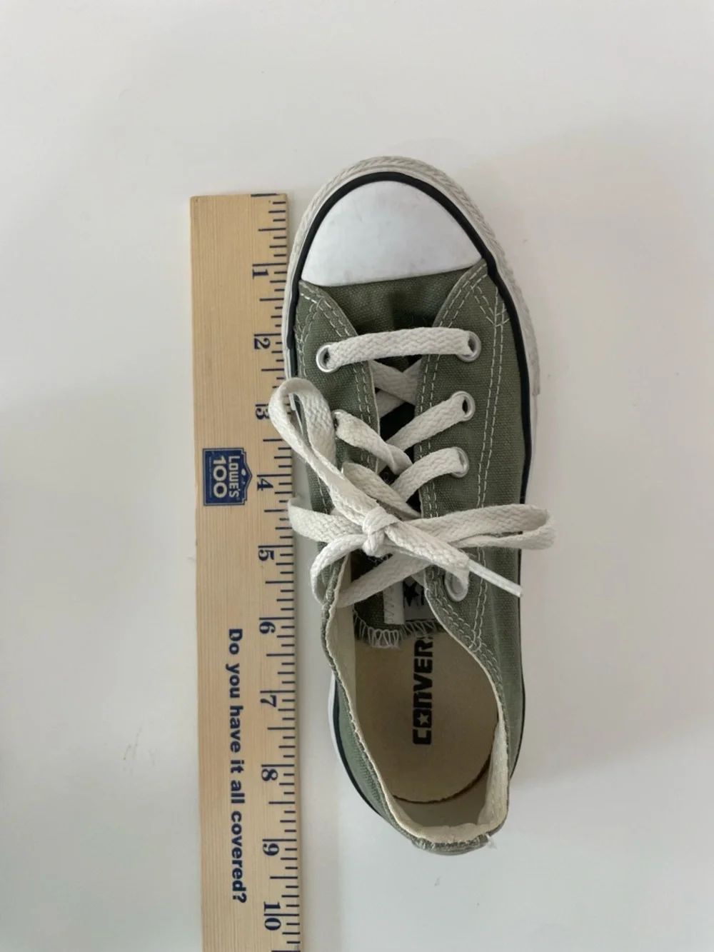 Converse All Star Low-Top Light Green Canvas Sneakers Kids 13Y Streetwear Indie